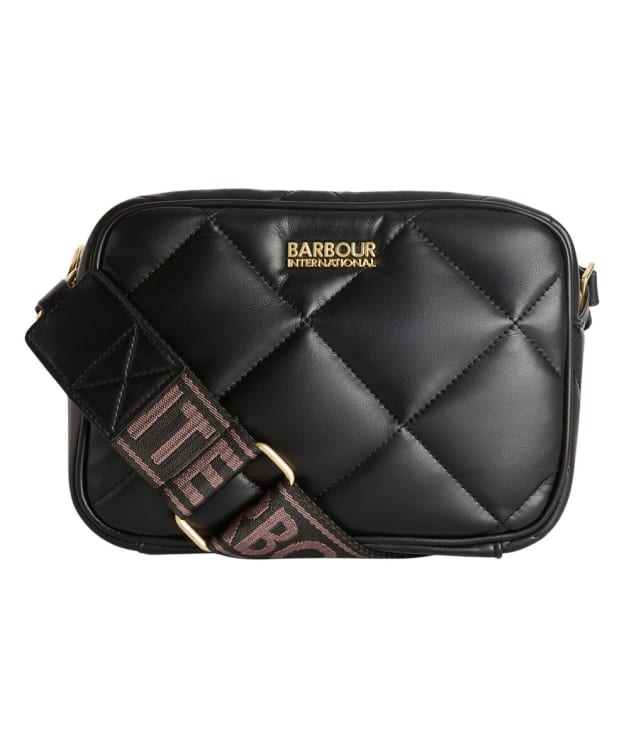 Women's Barbour International Soft Quilt Sloan Crossbody Bag - Black