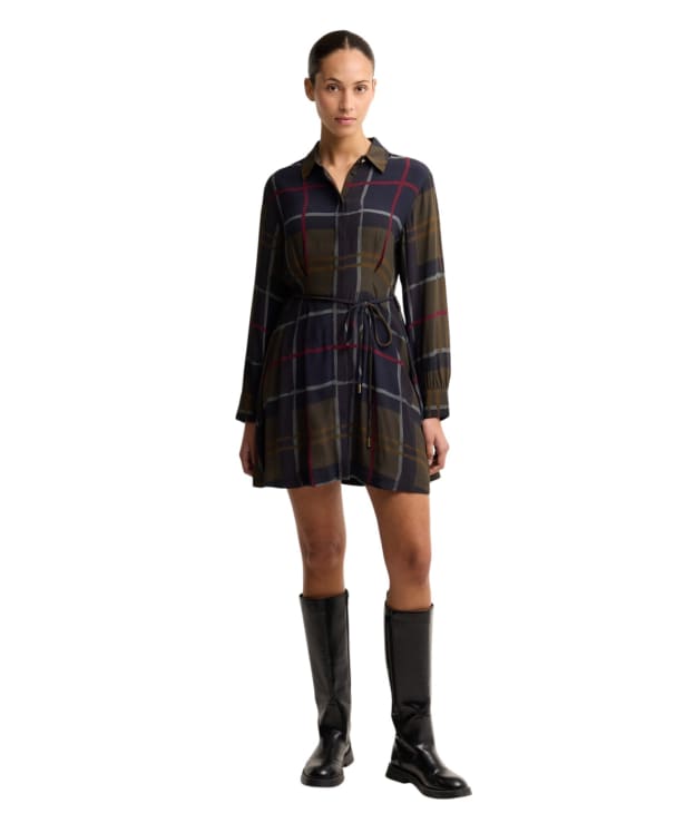 Women's Barbour Ivybridge Mini Dress - Shadow Classic Tartan