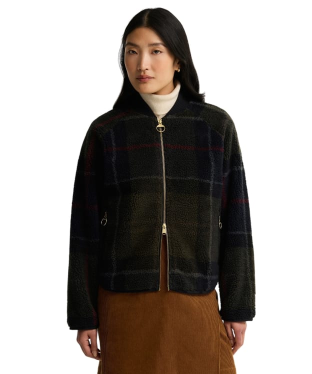 Women's Barbour Kirklees Fleece - Shadow Classic Tartan