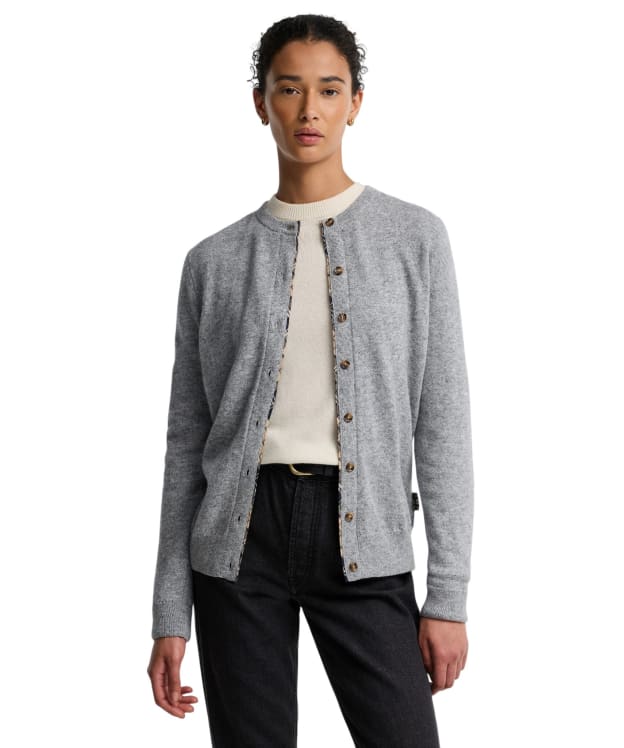 Women’s Barbour Pendle Cardigan - Grey Marl / Birchwood