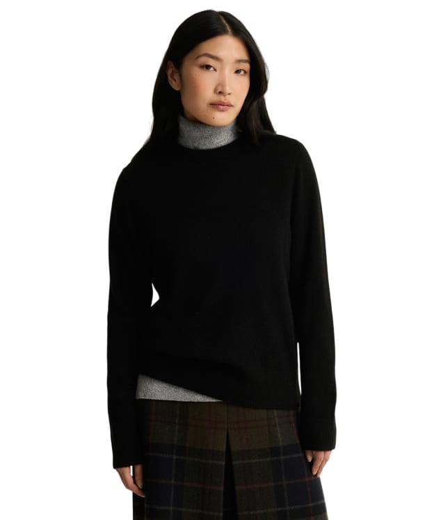 Women's Barbour Penwood Cashmere Knitted Jumper - Black