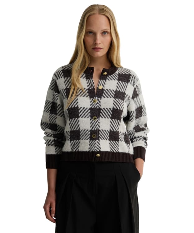 Women's Barbour International Halina Knitted Cardigan - Truffle Multi
