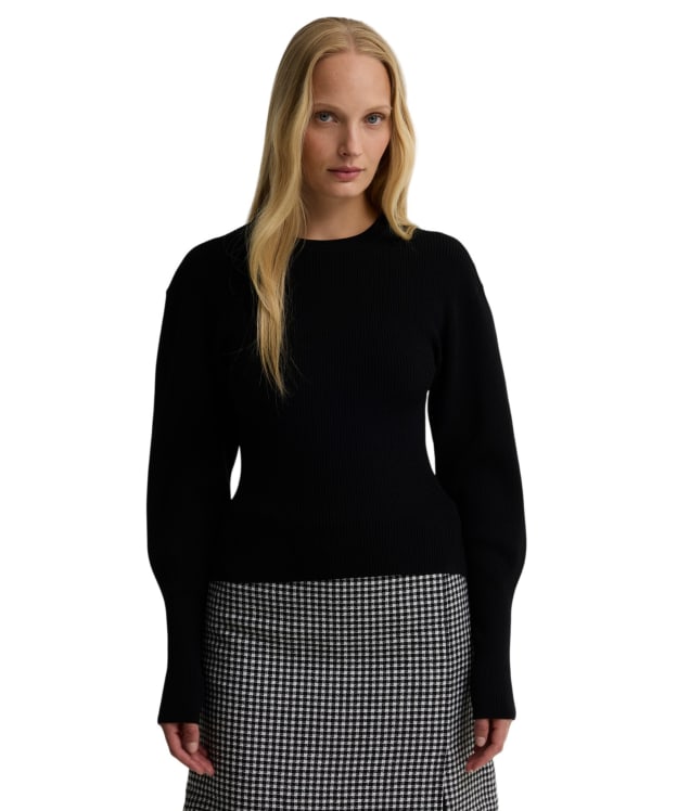 Women's Barbour International Cyrus Knitted Jumper - Black