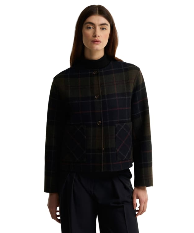 Women's Barbour Marlow Overshirt - Shadow Classic Tartan