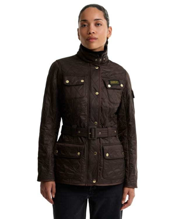 Women's Barbour International Polarquilt Jacket - Truffle