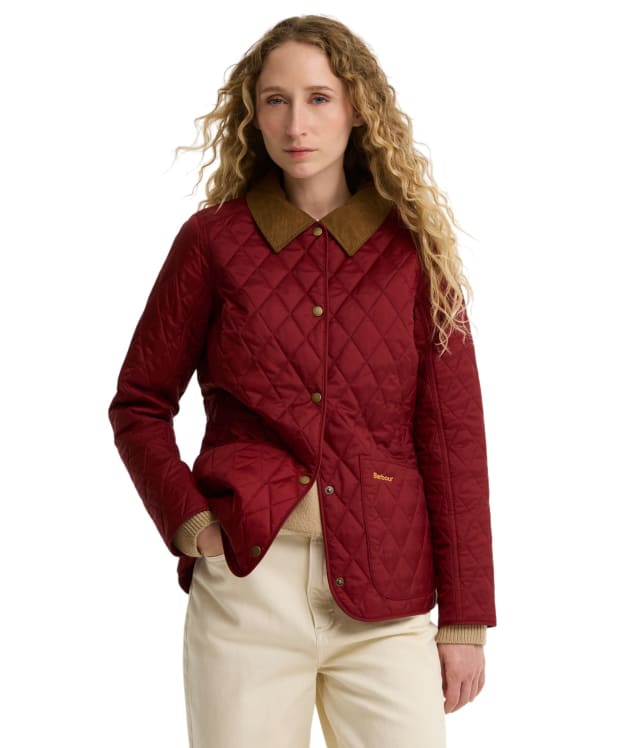 Women's Barbour Annandale Quilted Jacket - Cranberry Red