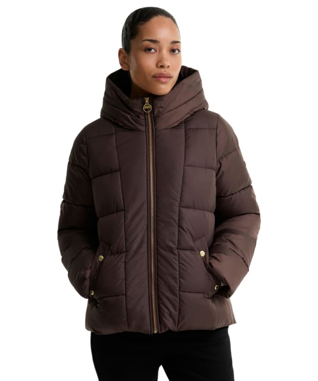 Women's Barbour International Brantley Puffer Jacket - Truffle