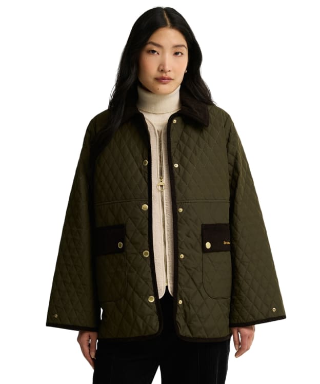 Women's Barbour Whickham Quilted Jacket - Olive / Shadow Classic