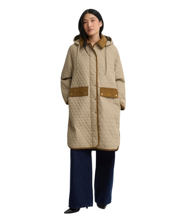 Women's Barbour Ravensden Quilted Jacket - Light Trench / Ancient