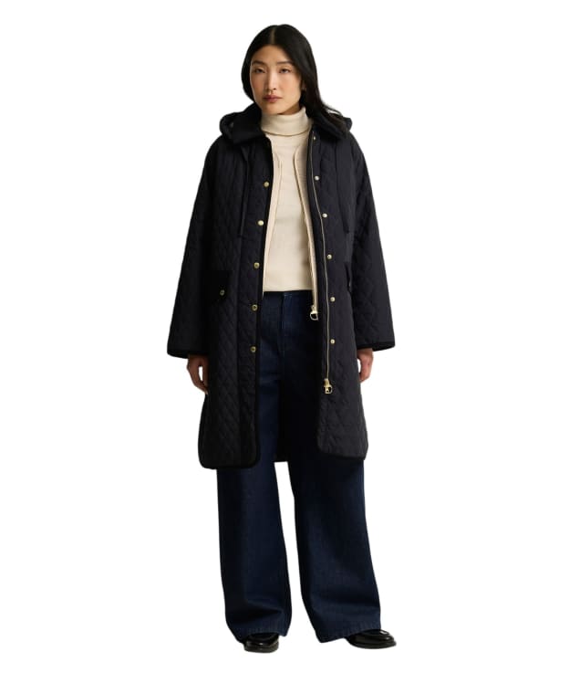 Women's Barbour Ravensden Quilted Jacket - Dark Navy / Ancient