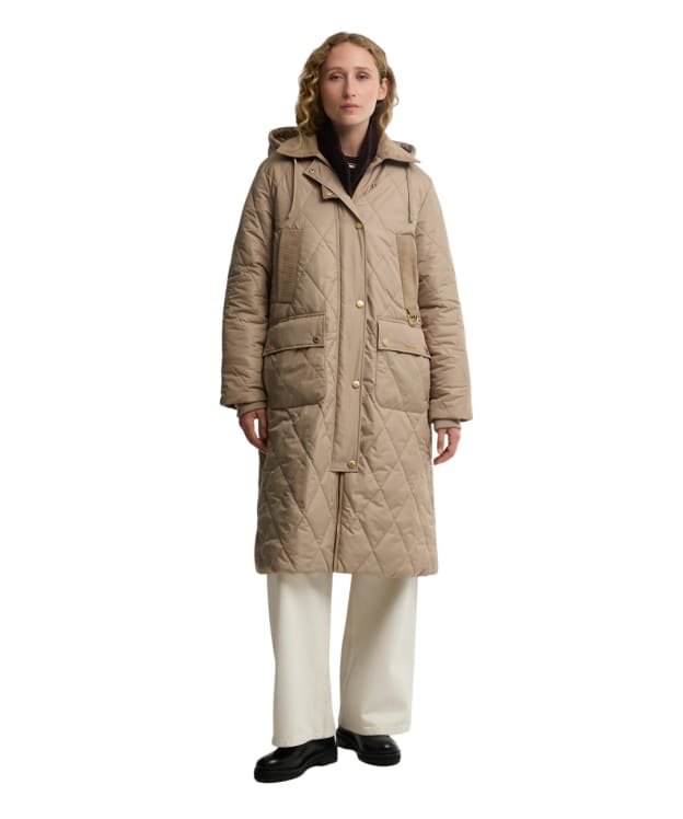Women's Barbour Rudson Quilted Jacket - Light Trench / Ancient