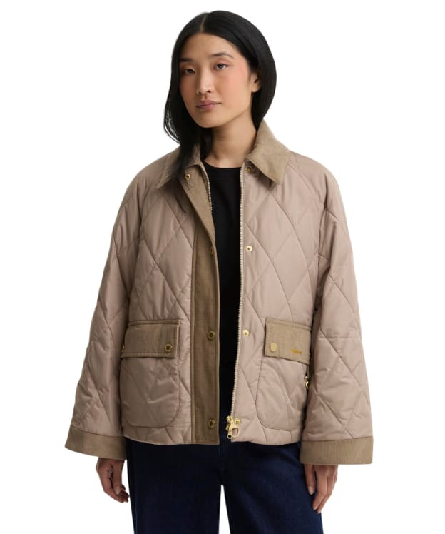 Women's Barbour Kilnwick Quilted Jacket - Light Trench / Ancient