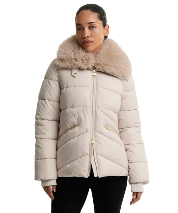 Women's Barbour International Cyrus Puffer Jacket - Moonbeam