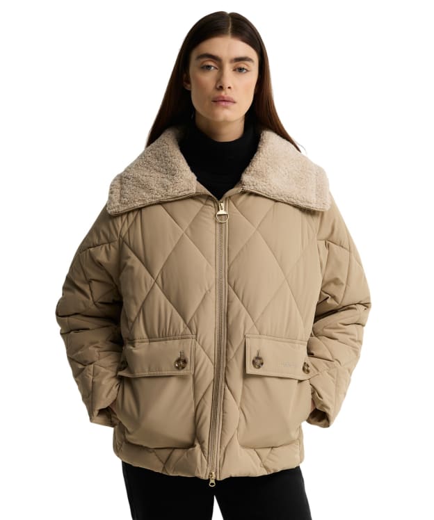 Women's Barbour Eva Puffer Jacket - Light Trench / Birch