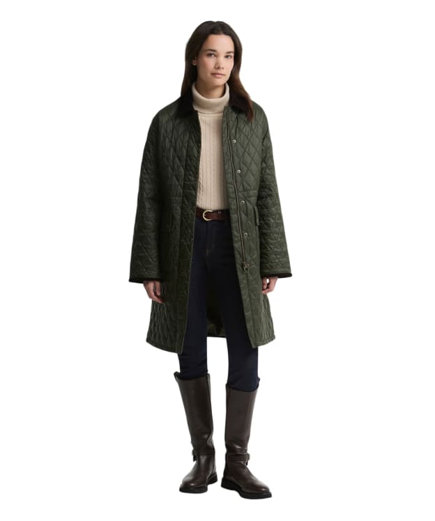 Women's Barbour Rosamund Quilted Jacket - Olive / Shadow Classic