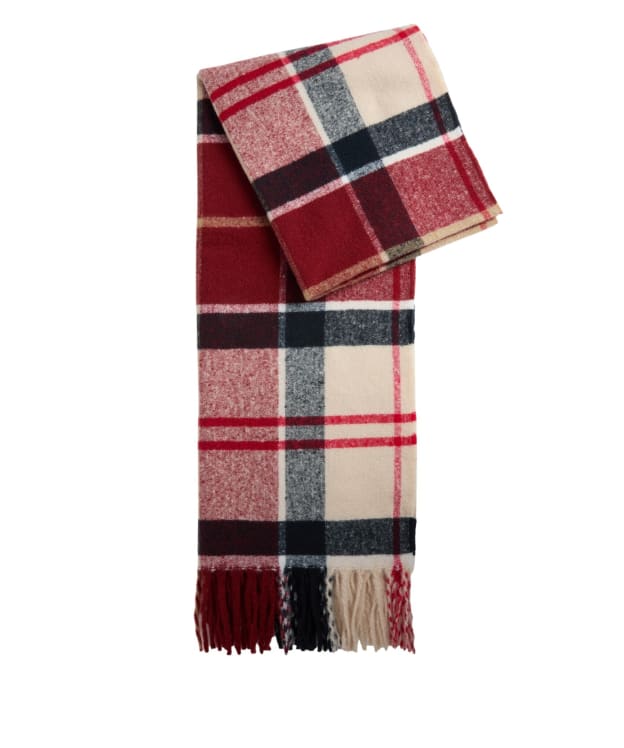 Women's Barbour Deanna Tartan Scarf - Light Cardinal