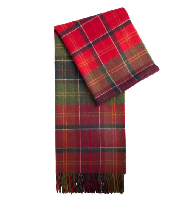 Women's Barbour Serena Tartan Scarf - Cardinal / Classic