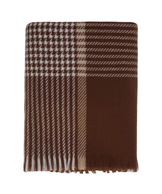 Women's Barbour Melody Scarf - Brown / Taupe Check