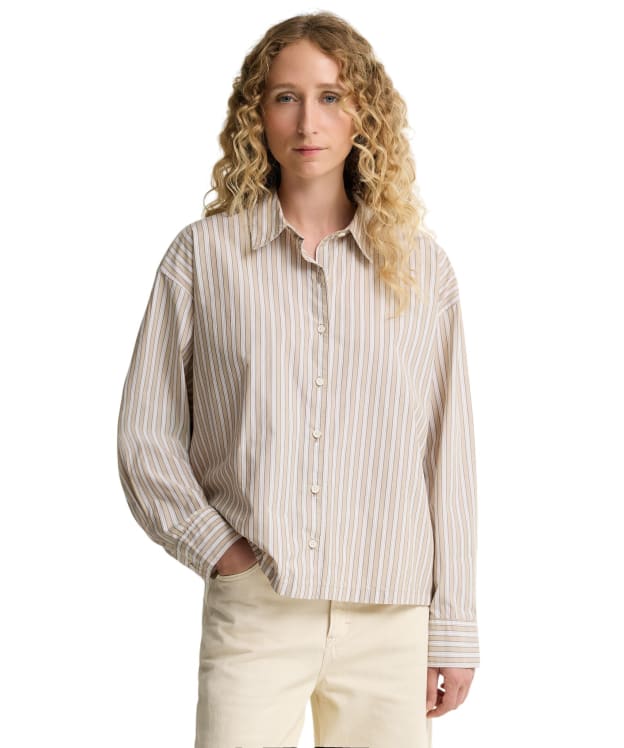 Women's Barbour Fawne Shirt - Warm Trench Stripe
