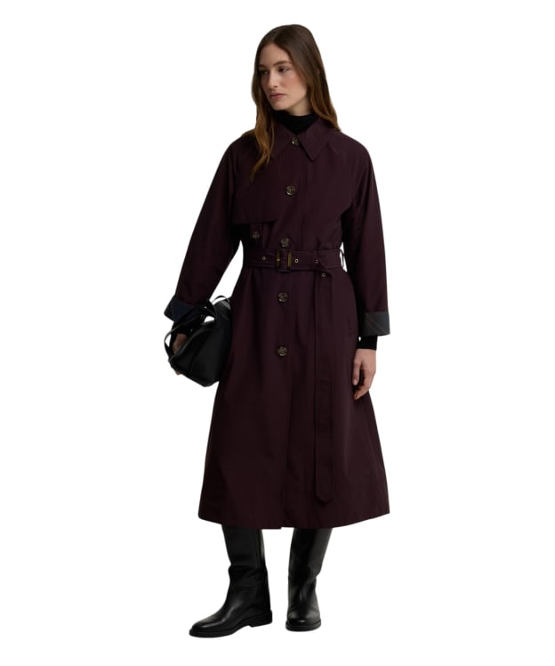 Women's Barbour Antonella Showerproof Jacket - Fig / Shadow Classic