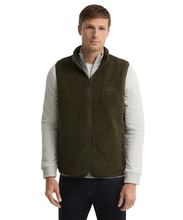 Men's Barbour Reversible Fleece Gilet - Sage
