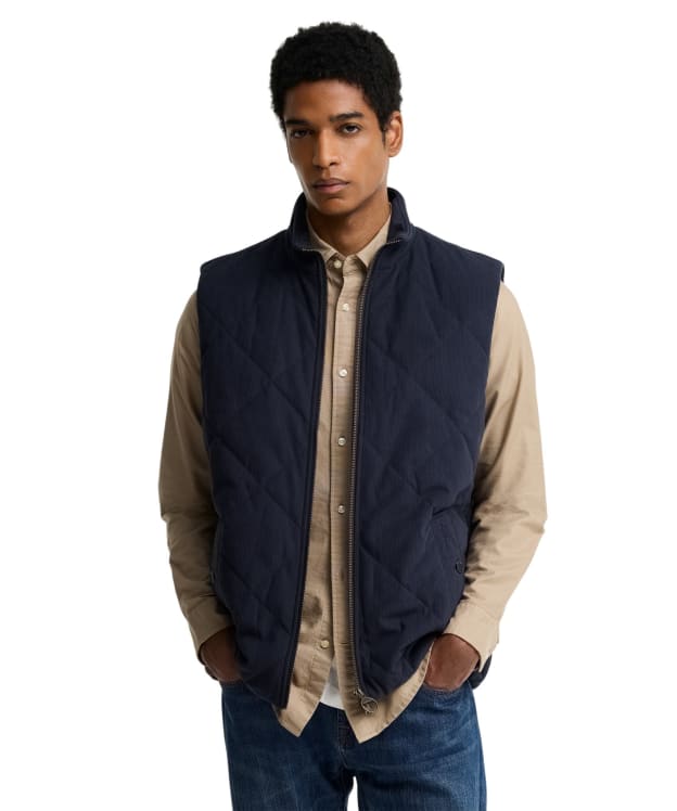 Men's Barbour Corden Quilted Gilet - Dark Navy