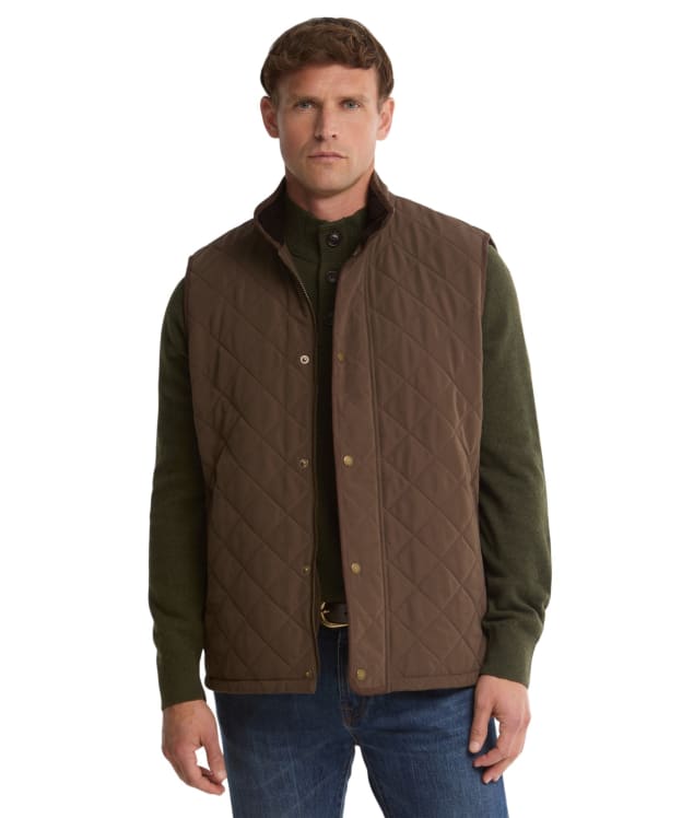 Men's Barbour Rosley Polarquilt Gilet - Dark Olive