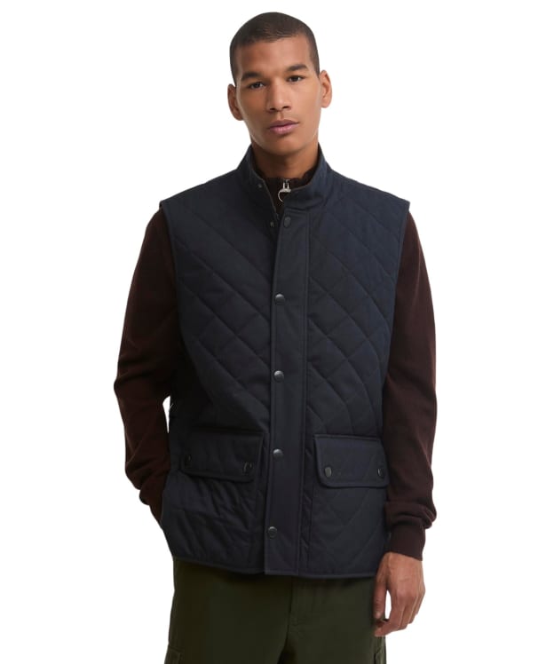 Men's Barbour Lux Lowerdale Gilet - Dark Navy