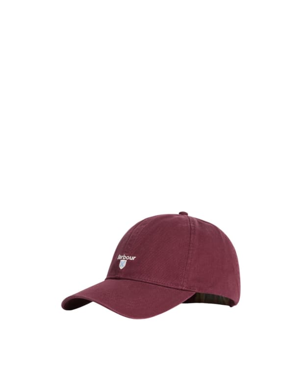 Men's Barbour Cascade Sports Cap - Dark Bordeaux