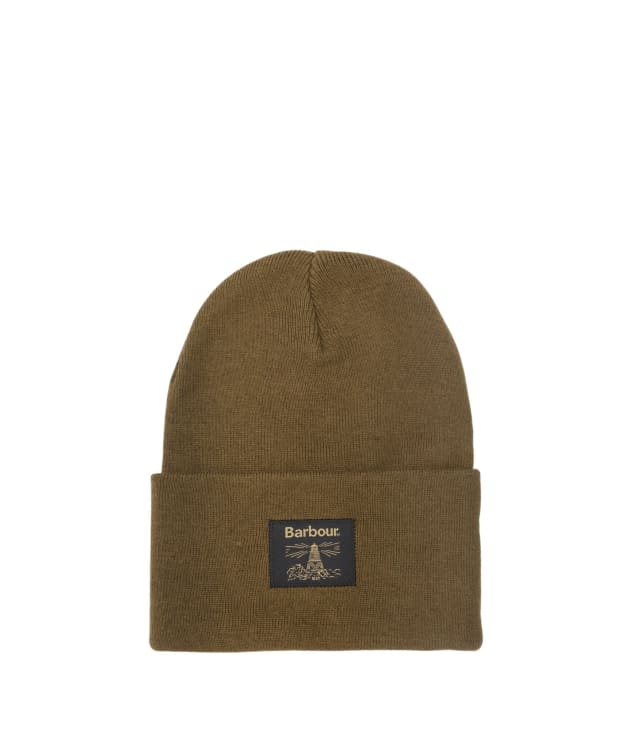 Men's Barbour Harton Beanie Hat - Dark Sand