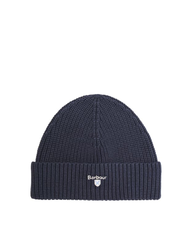 Men's Barbour Cascade Knitted Beanie Hat - Navy
