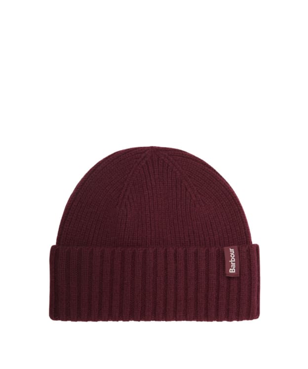 Men's Barbour Danforth Beanie Hat - Wine