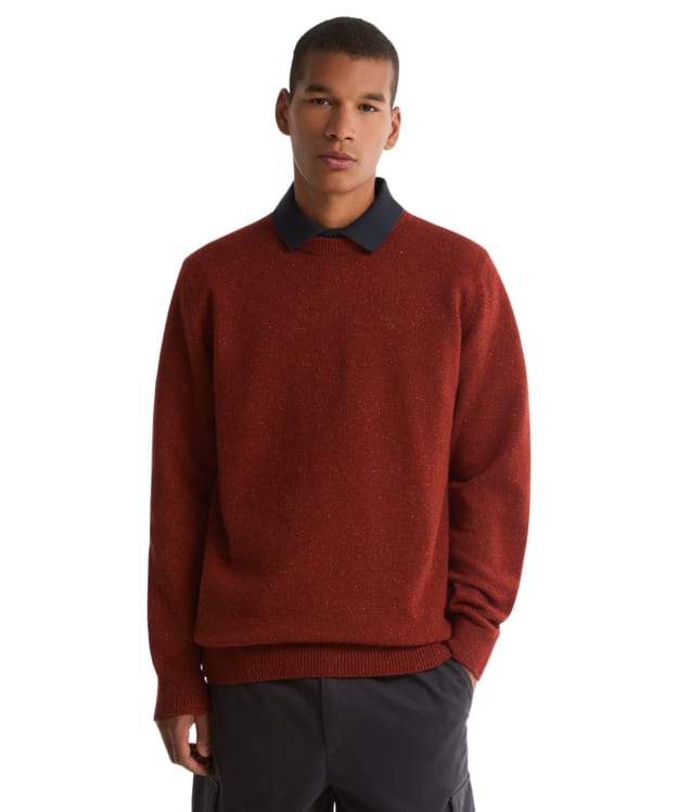 Men's Barbour Tisbury Crew Neck Sweater - Russet
