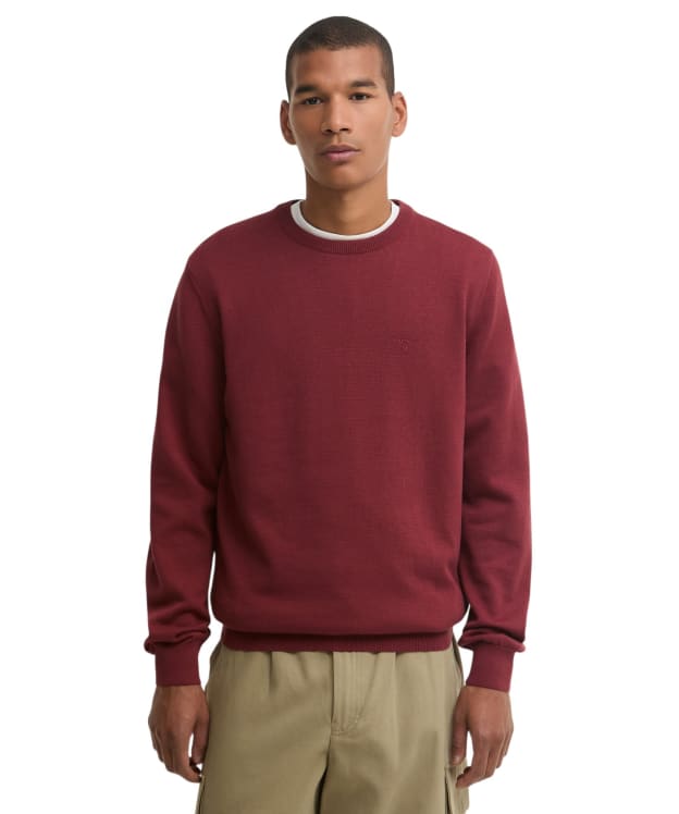 Men's Barbour Pima Cotton Crew Neck Sweater - Russet