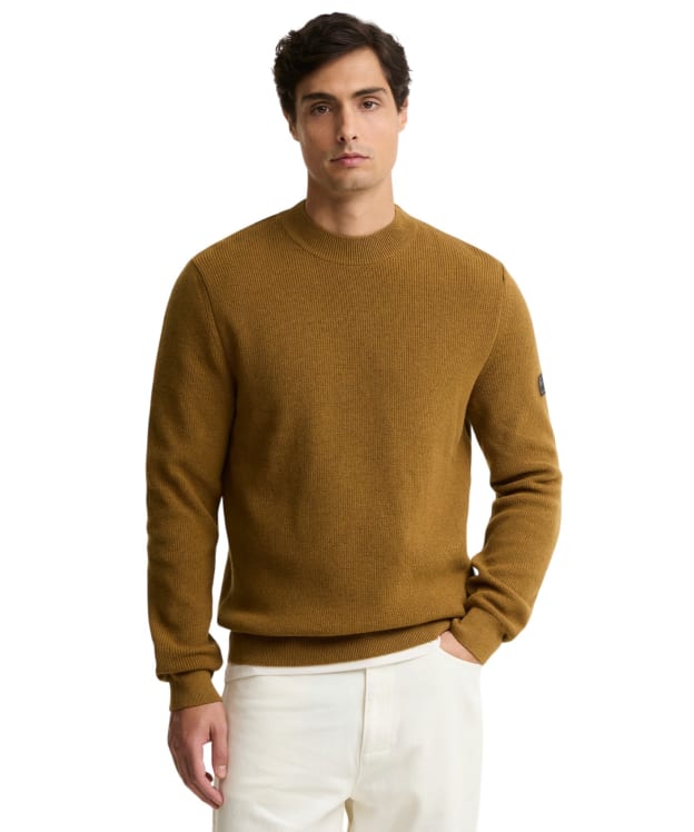Men's Barbour International Crawley Crew Neck Jumper - Butternut