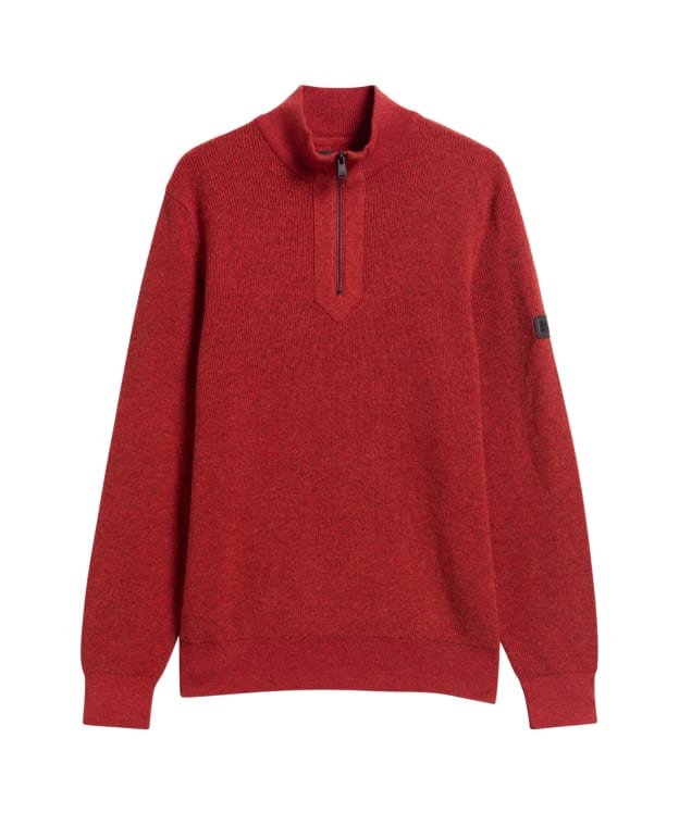 Men's Barbour International Crawley Funnel Neck Jumper - Fire Whirl
