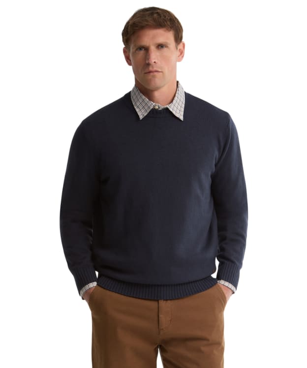 Men's Barbour Kelson Crew Neck Sweater - Navy