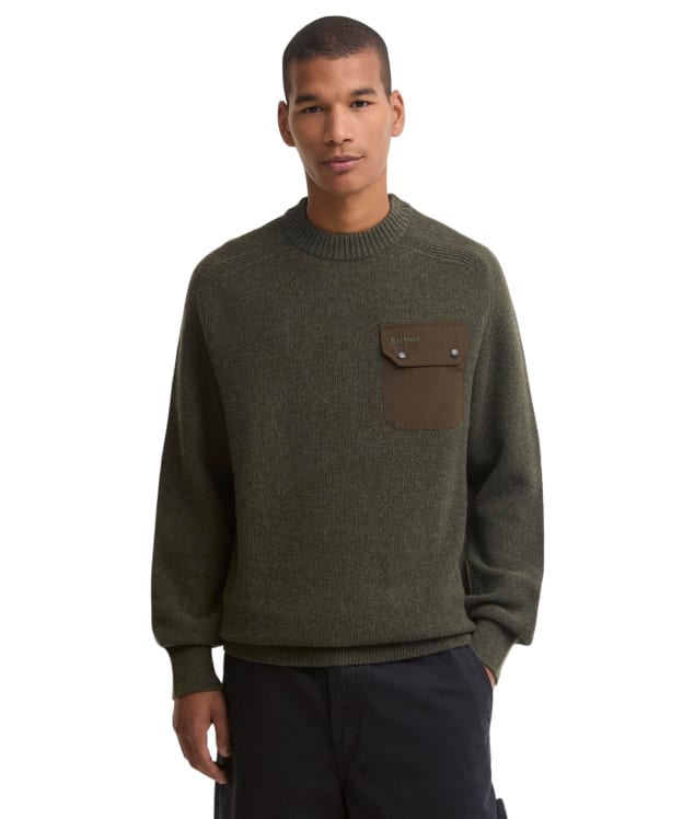 Men's Barbour Stockham Texture Knit Crew - Beech