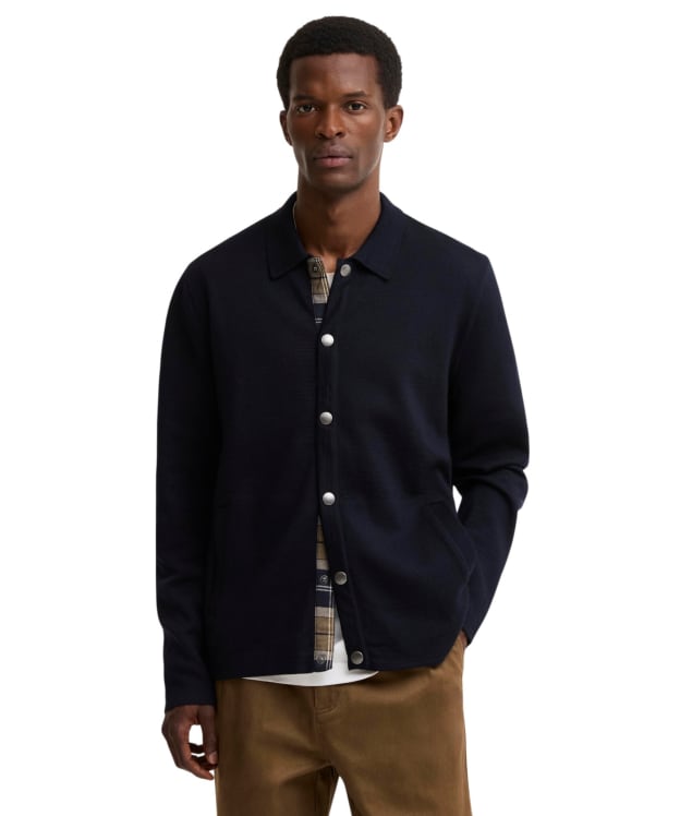 Men's Barbour Florcombe Knitted Cardigan - Navy