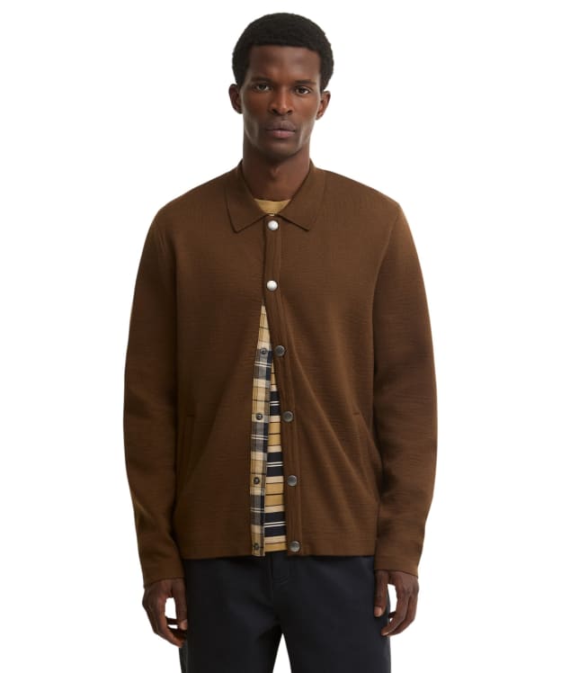 Men's Barbour Florcombe Knitted Cardigan - Dark Sand