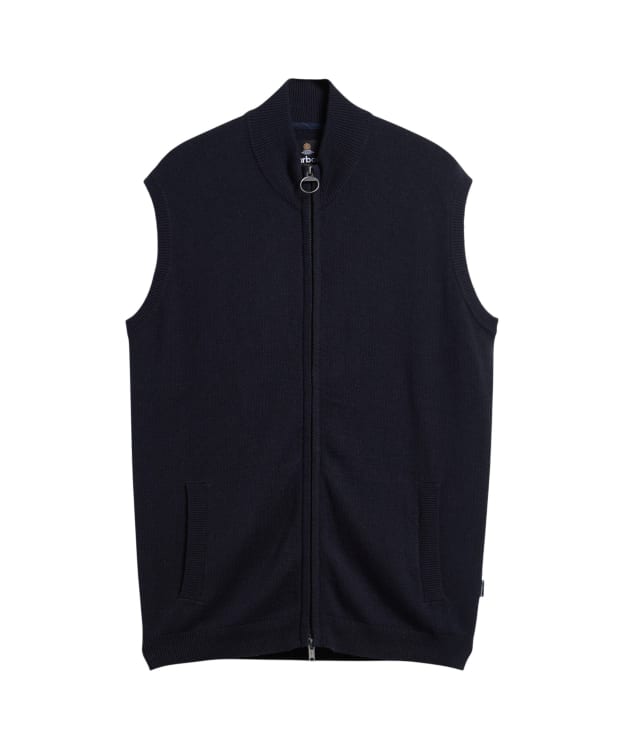 Men's Barbour Kelling Knitted Gilet - Navy