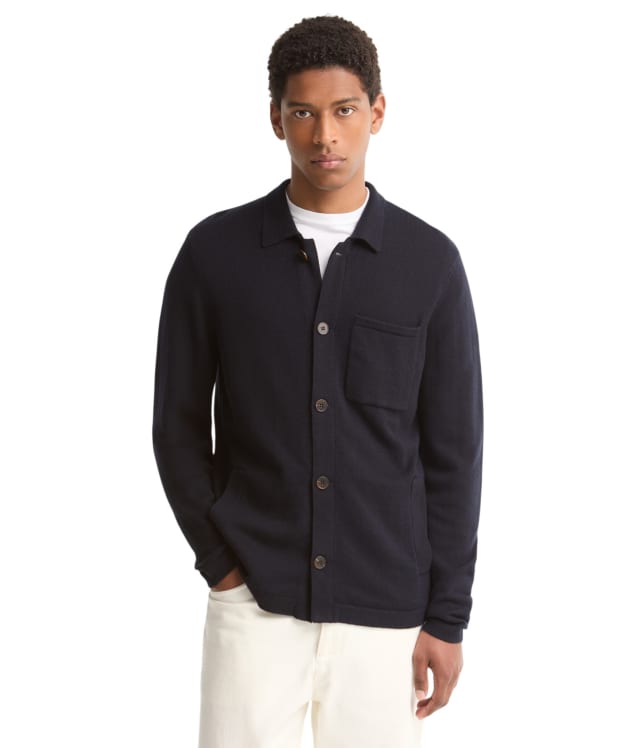 Men's Barbour Bellam Knitted Cardigan - Navy