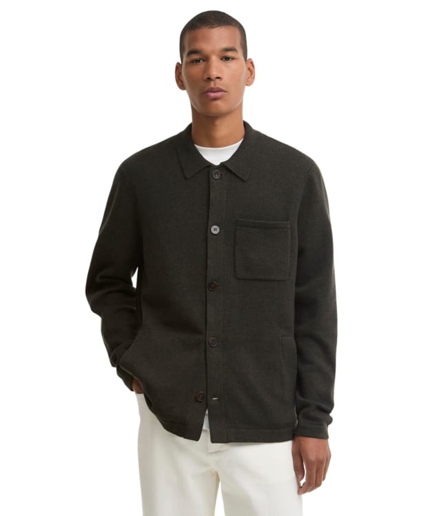 Men's Barbour Bellam Knitted Cardigan - Olive