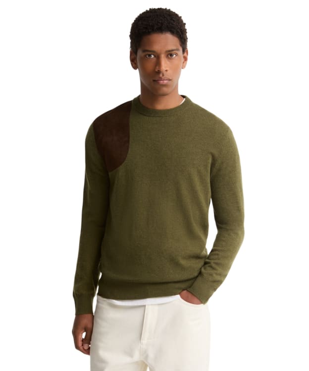 Men's Barbour Whitworth Crew Neck Sweater - Sage