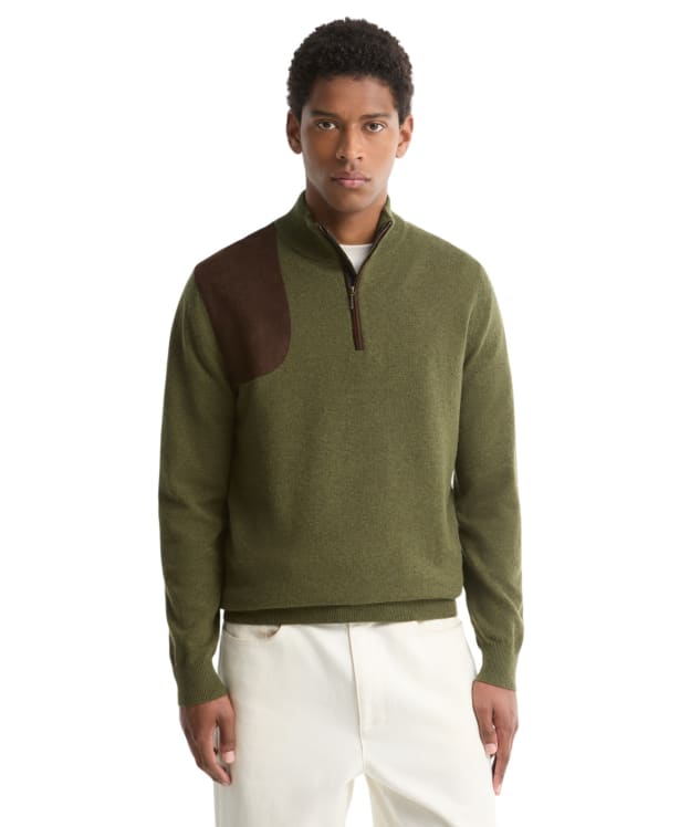 Men's Barbour Whitworth Half Zip Sweater - Sage