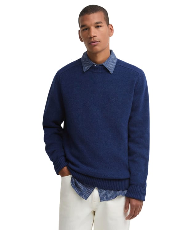 Men's Barbour Newtown Crew Neck Sweater - Inky Blue