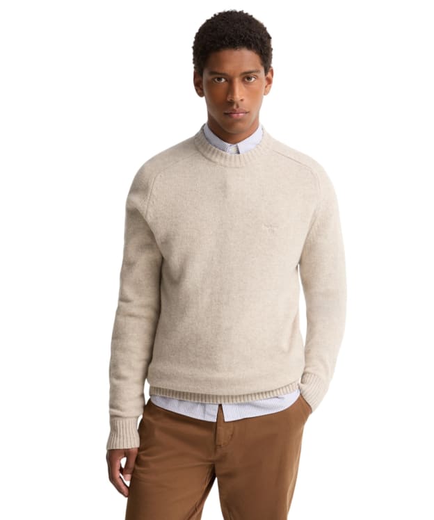 Men's Barbour Newtown Crew Neck Sweater - Light Grey
