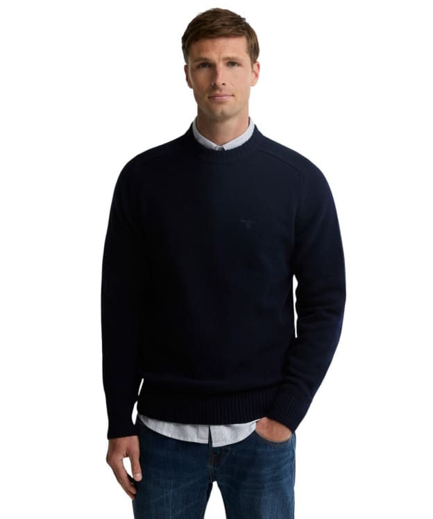 Men's Barbour Newtown Crew Neck Sweater - Navy
