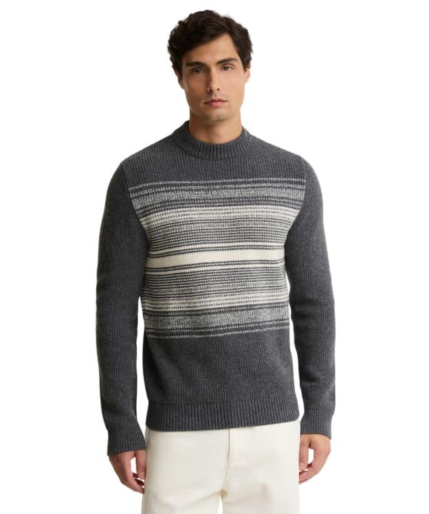 Men's Barbour International Monitor Crew Neck Jumper - Asphalt
