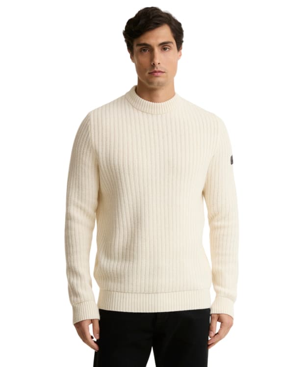 Men's Barbour International Oxham Crew Neck Jumper - Whisper White